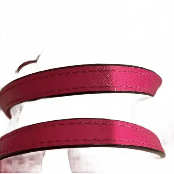 Kate Spade Pink Leather Tote Bag with Ice Cream Charm EUC - Picture 4 of 8